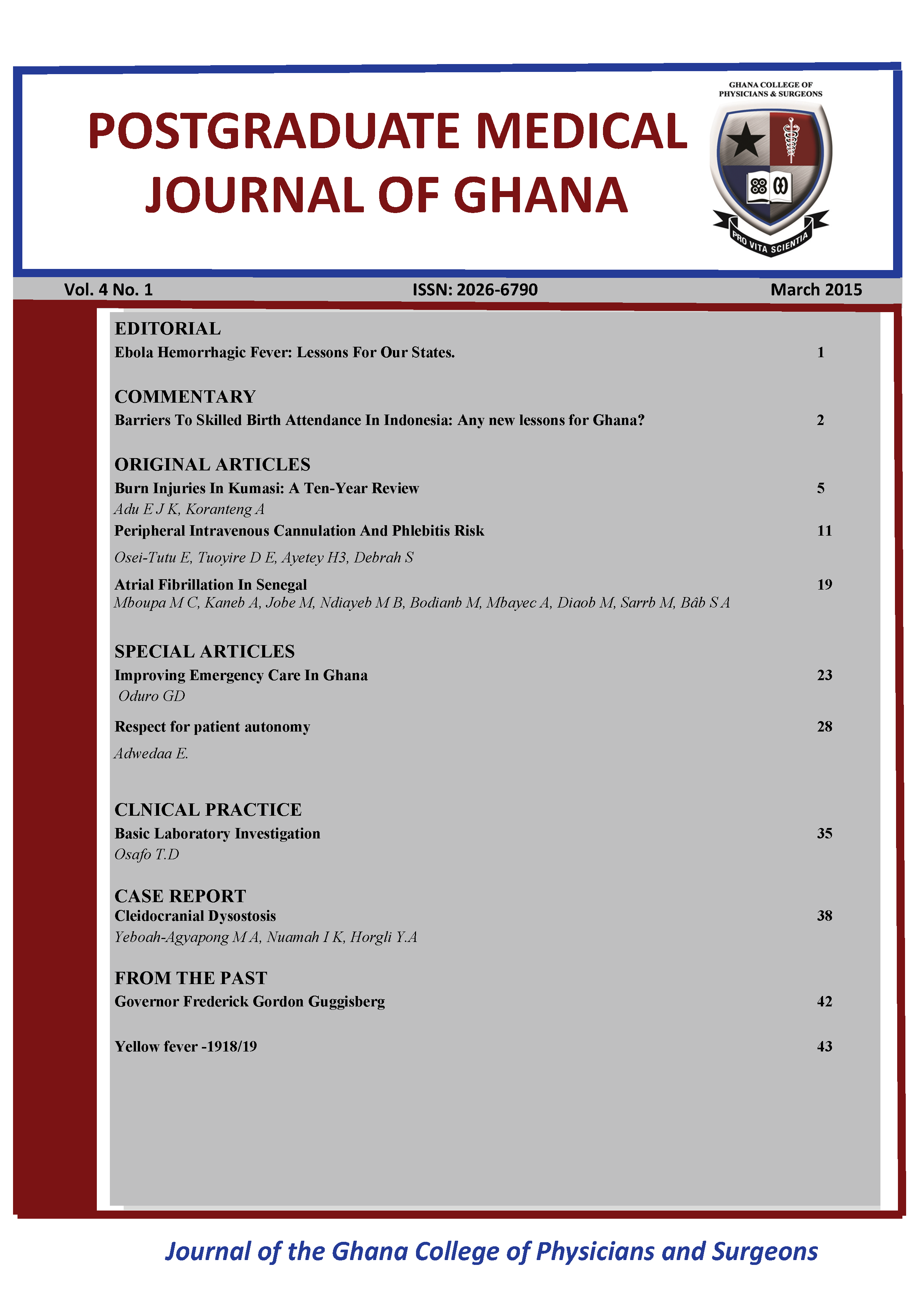 					View Vol. 4 No. 1 (2015): PMJG Edition 4(A)
				
